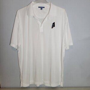 Aquinas Highschool Blugolds Polo Shirt Mens 2XL White